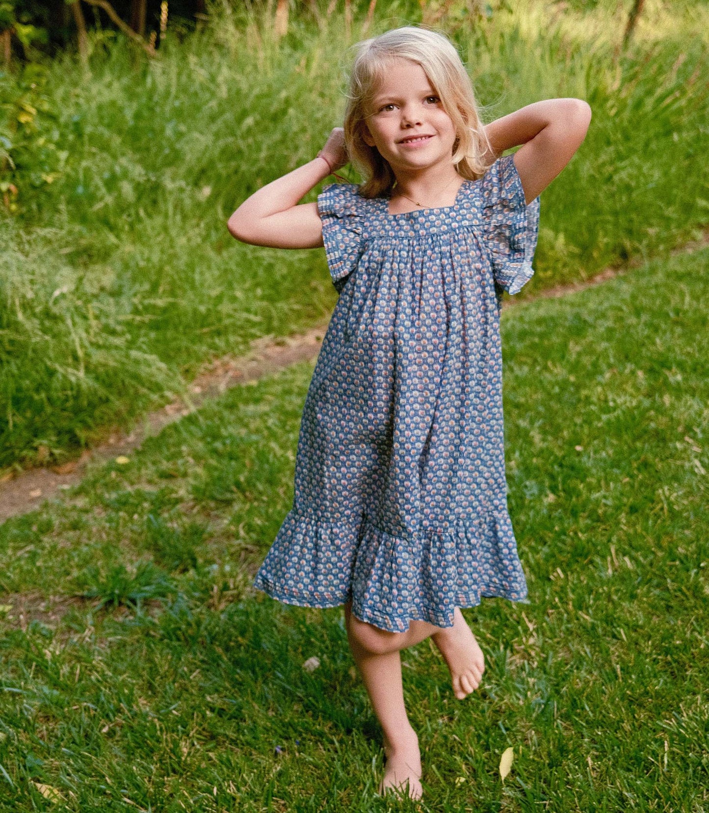 LILY DRESS -- DAHLIA IKAT