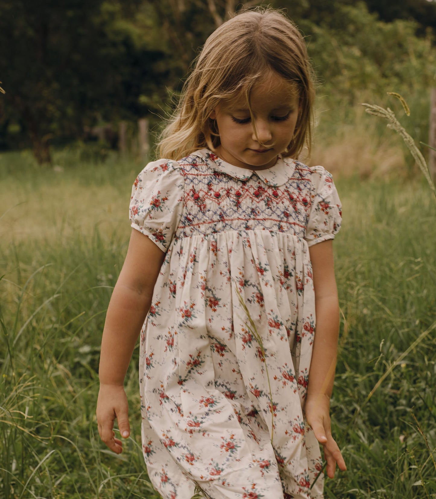 ROSETTE DRESS -- LIBERTY ALESSIA ROSE