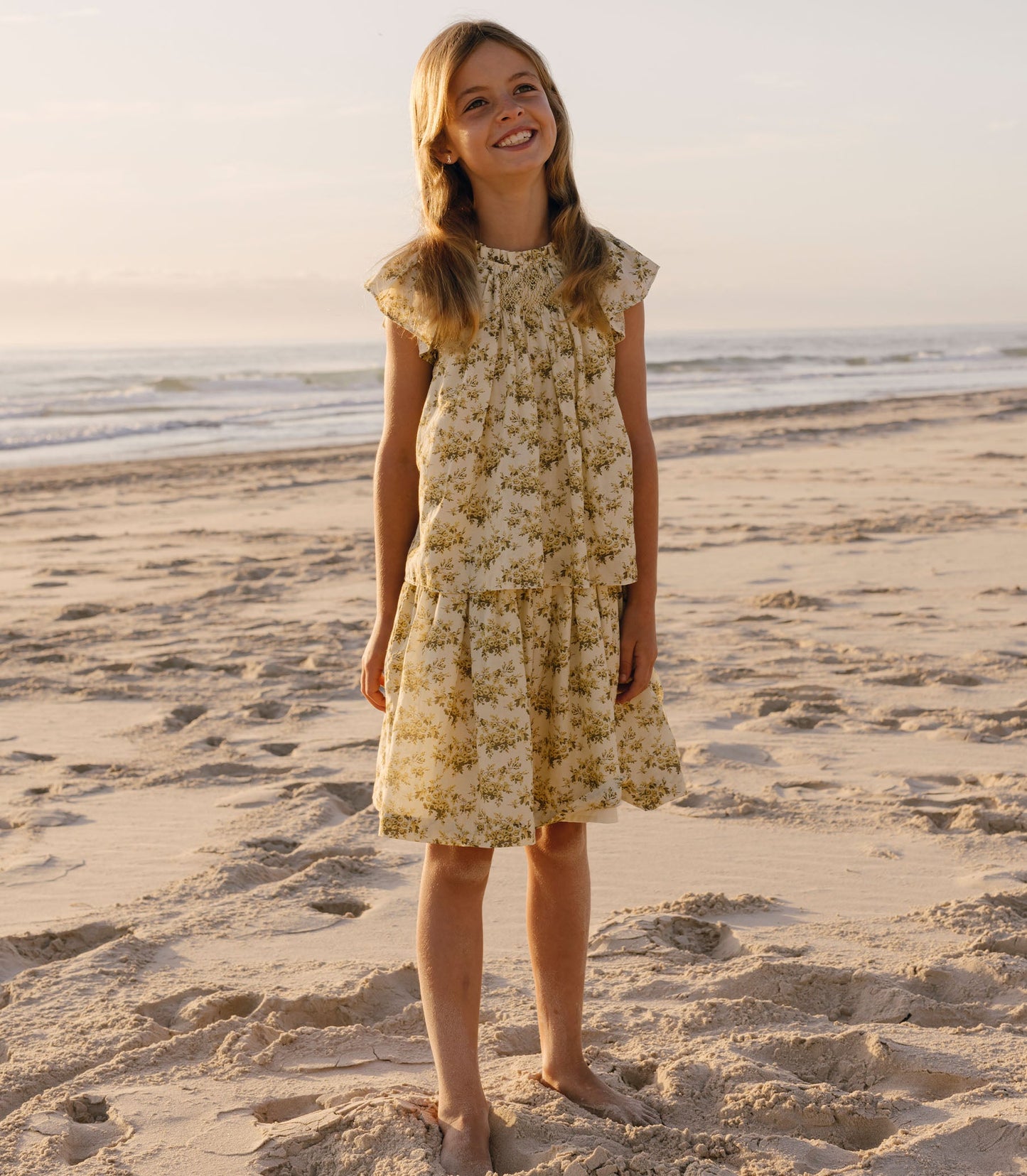 EMMIE SKIRT -- CITRON ROSIER FLORAL