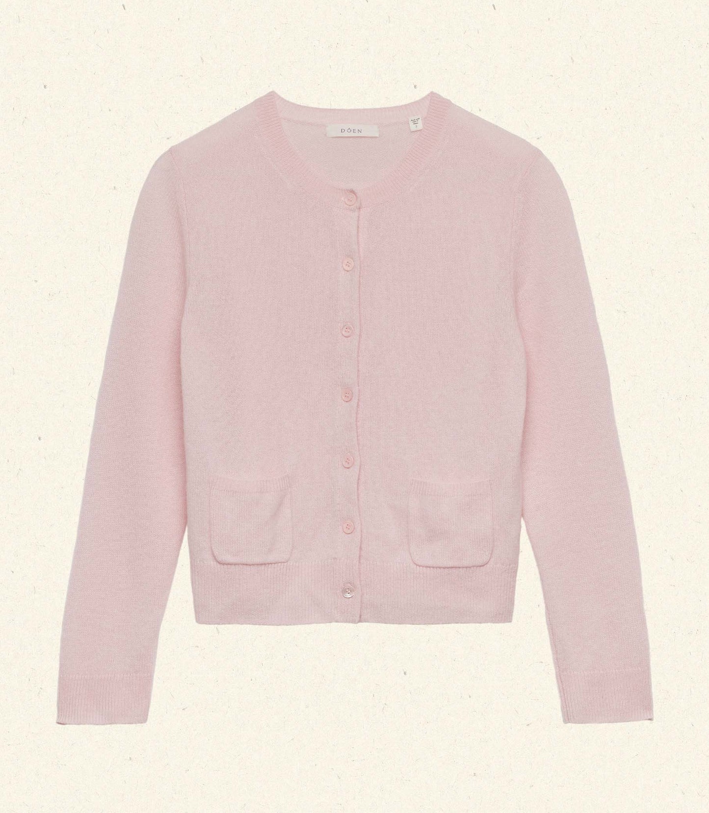 FREYA CASHMERE CARDIGAN -- ROSEWATER