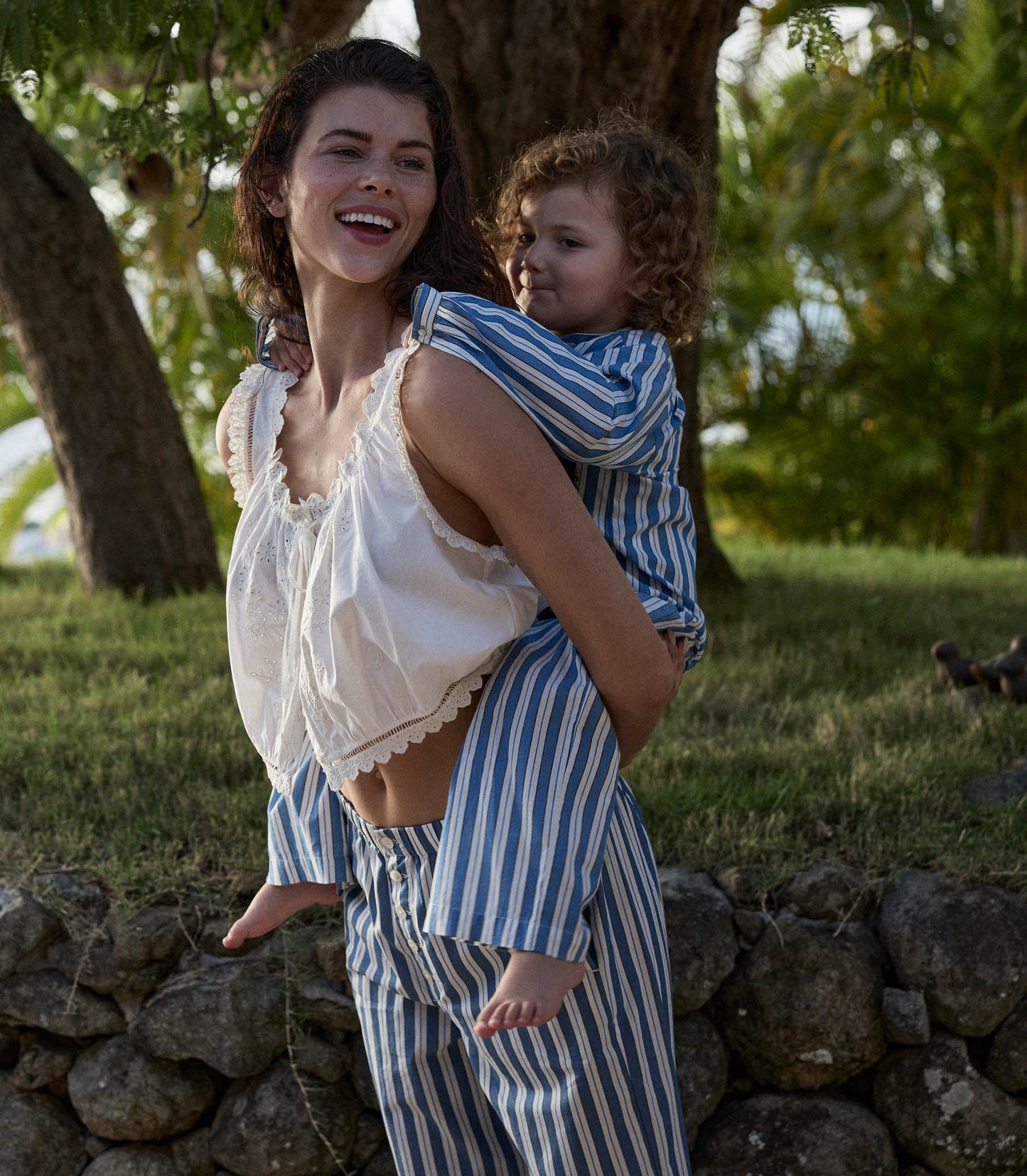 LITTLE MORGAN PANT -- LUCERNE STRIPE