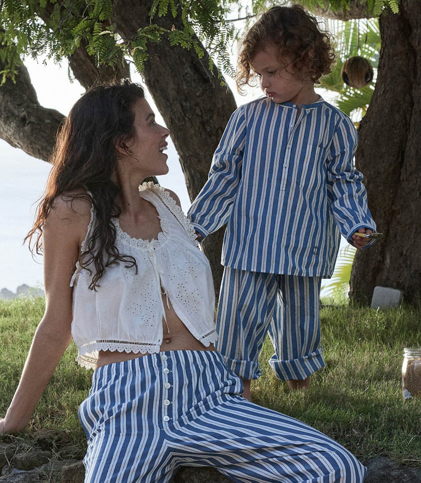 LITTLE MORGAN PANT -- LUCERNE STRIPE