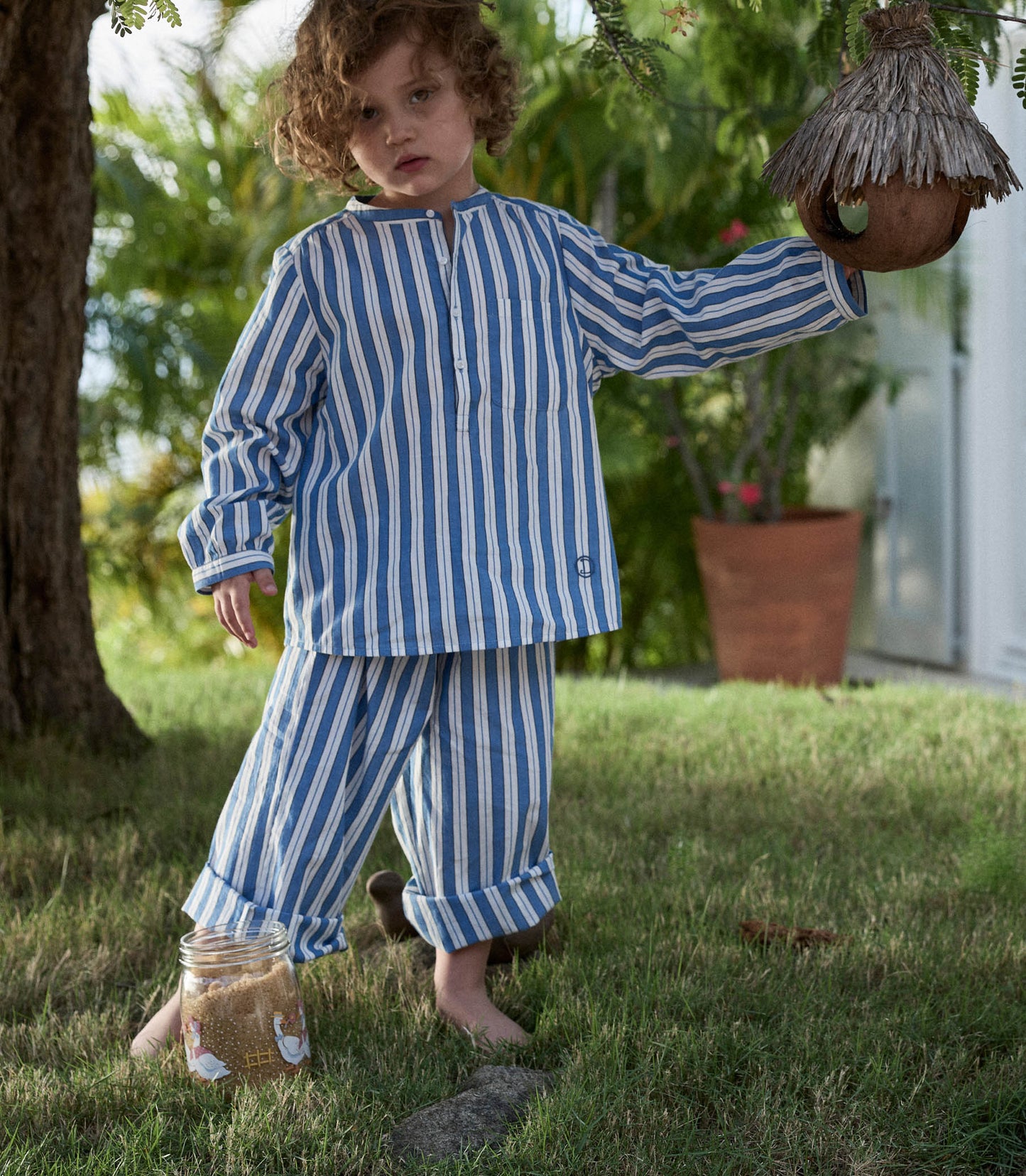 LITTLE MORGAN PANT -- LUCERNE STRIPE