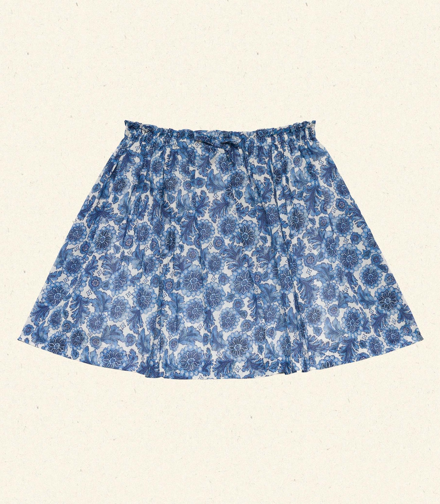 MILIANNE SKIRT -- BLEU SOLEIL FLEURIT