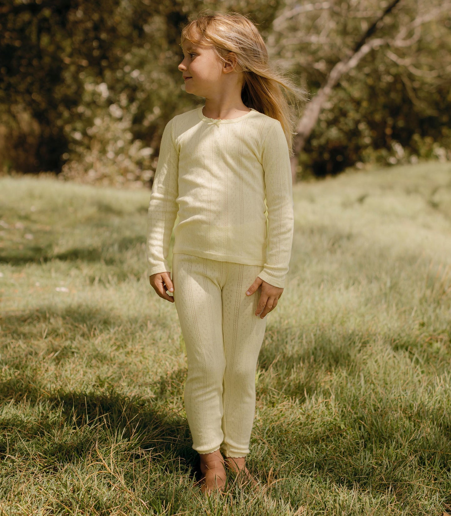 OCTAVE TEE -- CREME CITRON QUELLE JOLIE POINTELLE