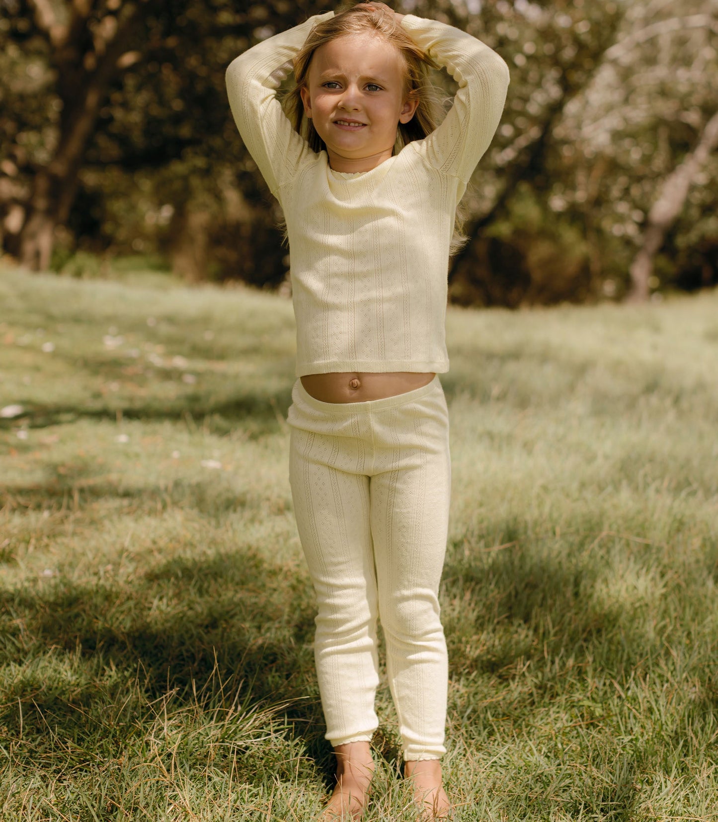 OCTAVE TEE -- CREME CITRON QUELLE JOLIE POINTELLE